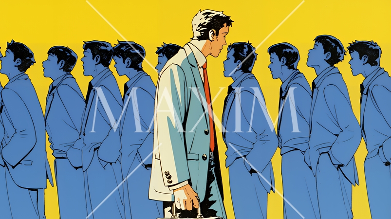 苦悩しているビジネスパーソン