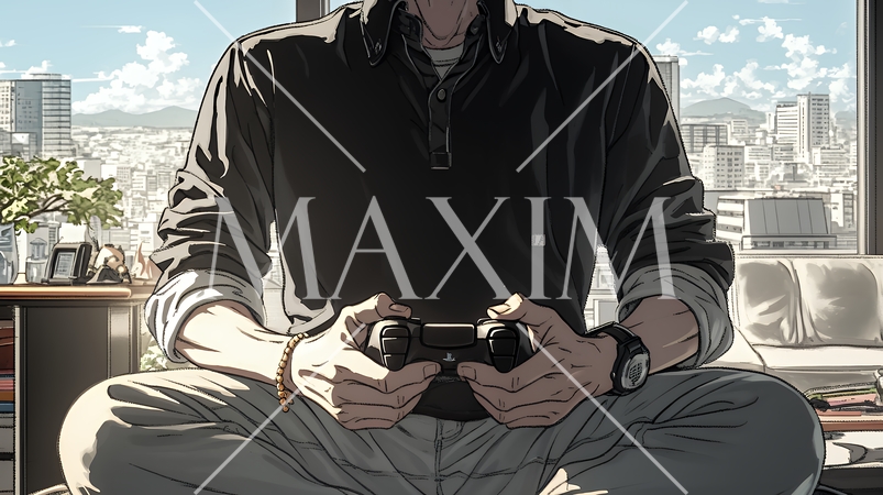 ゲームに集中する男性の手元｜コントローラーを握る若い男性のライフスタイルイメージ