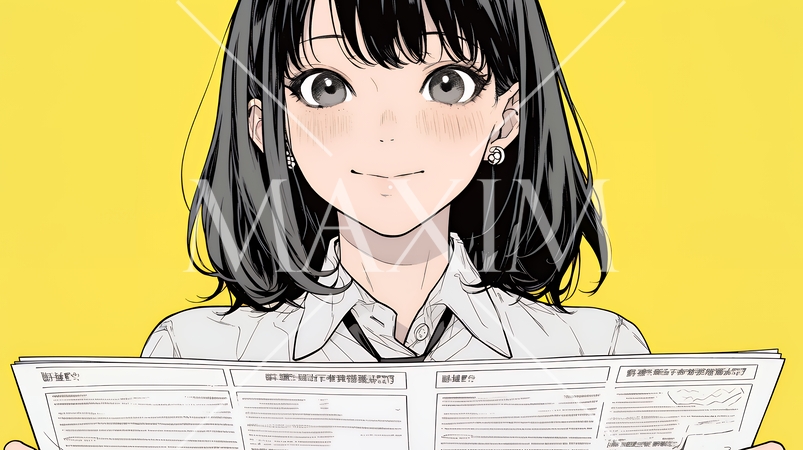 書類を確認するビジネスウーマン