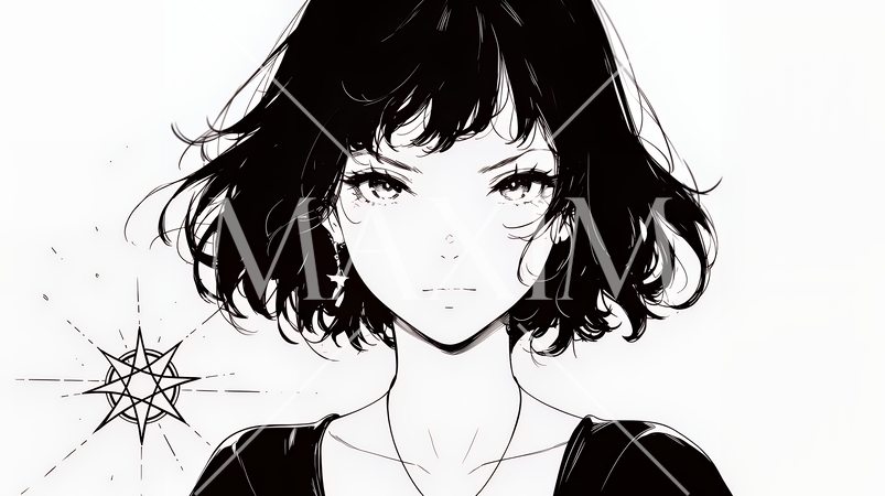 悟りの瞬間：人智では越えられない自然の摂理を知った瞬間（シンプルな色使い）