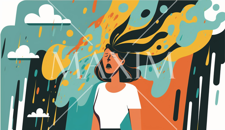 仕事の悩みを多く抱えている女性