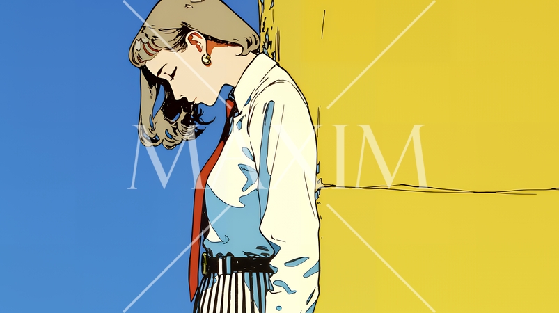 苦悩しているビジネスパーソン