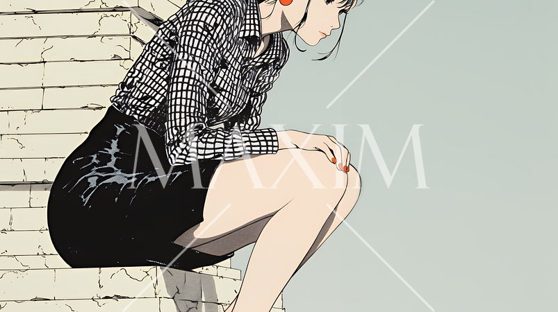 コンクリートブロックを積み上げているビジネスウーマン：計画の段階的積み重ねの比喩