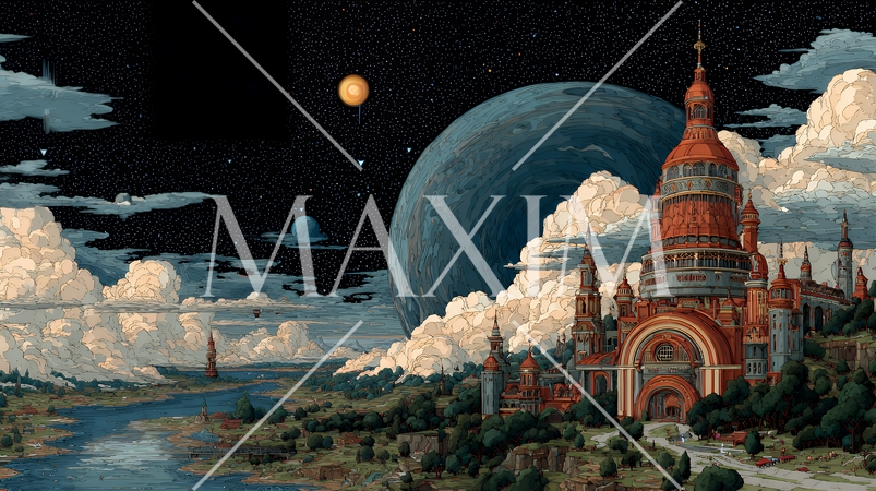 天文学のポスター用図版：宇宙論