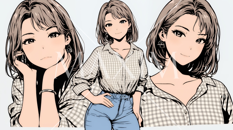 得意げな表情を浮かべている若い女性