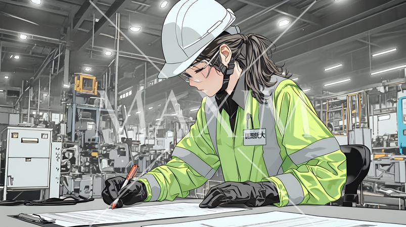 設備点検をする作業員