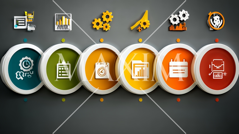 PDCA：「Plan（計画）」「Do（実行）」「Check（評価）」「Action（改善）」のイメー