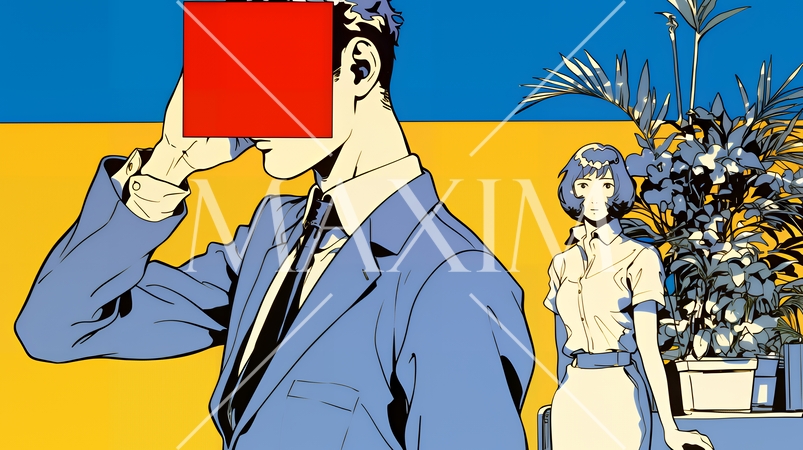 苦悩しているビジネスパーソン