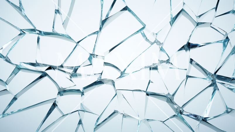割れたガラスのイメージ：精緻CG