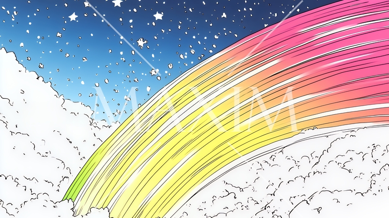 データの波に現れた現代：青い光線と波の背景