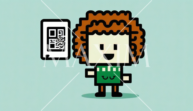 人間版QRコード（QRコードみたいに平板な人）：AI・デジタル思考人間