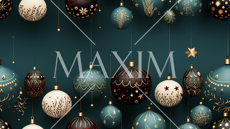 クリスマスオーナメントの連続パターン