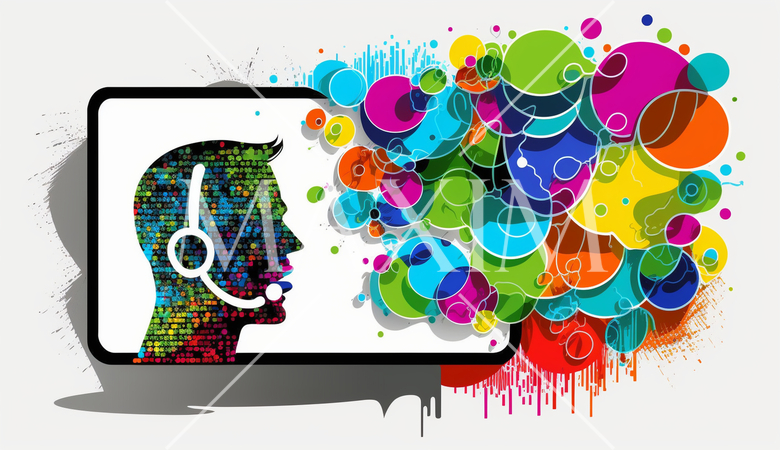 仕事のコミュニケーション：メールのやり取り、電話、ビデオ会議。