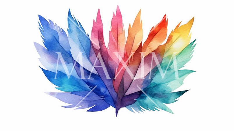 LGBT：シンボルマークの水彩画