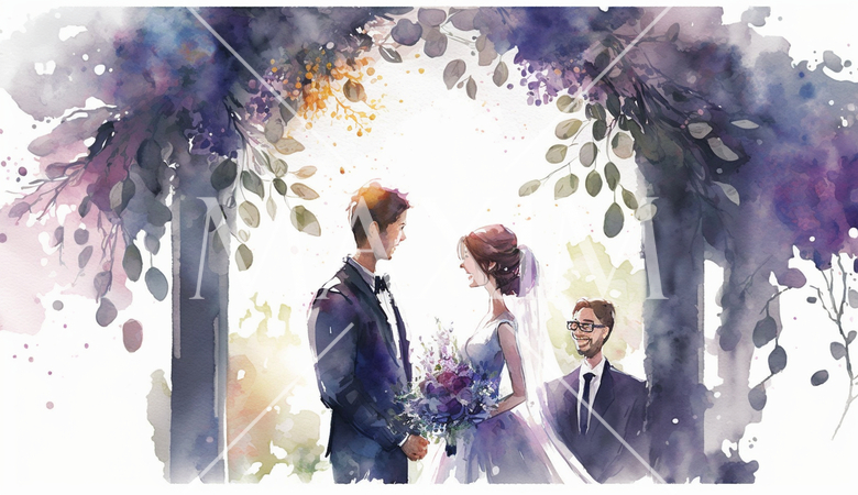 野外での結婚式