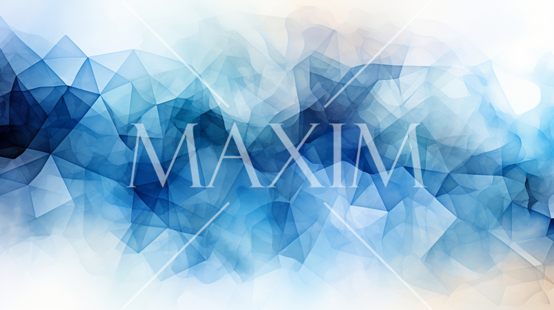 青基調のシンプルで賑やか幾何学的な水彩画背景