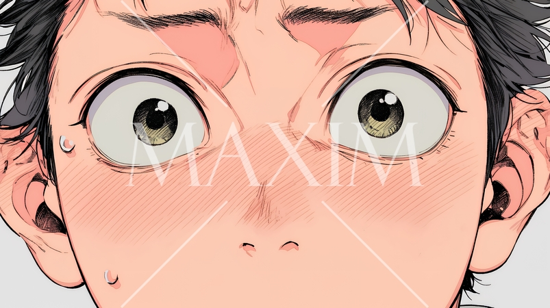 想定外のことを目にして驚いている様子