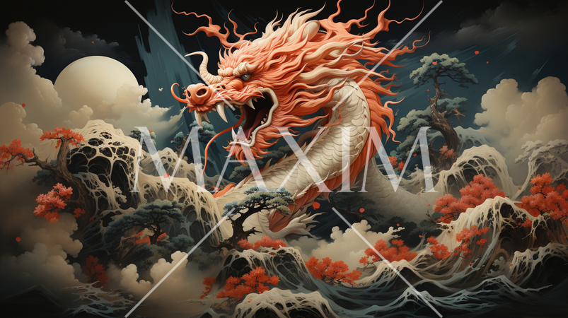 龍のシュールレアリズムぽい描写