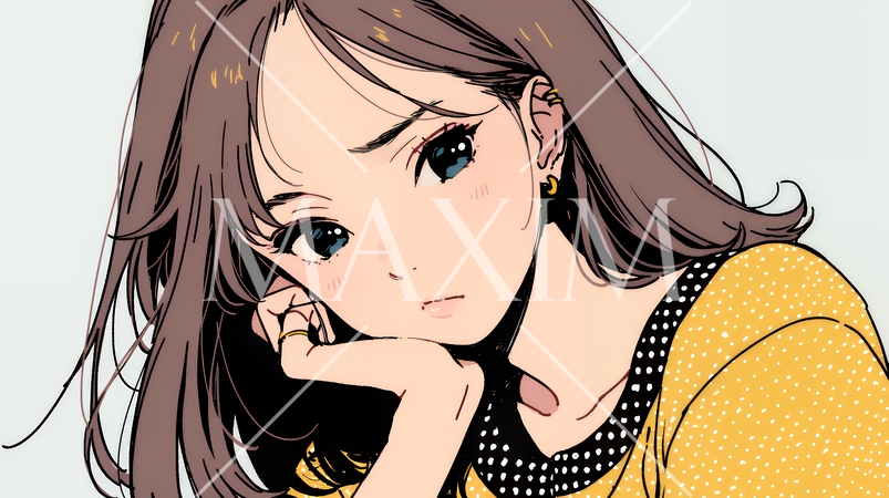 戸惑いの表情の若い女性：困惑した微妙な感情を浮かべた女性