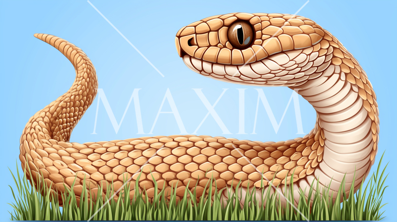 変な顔をしたユニークな蛇