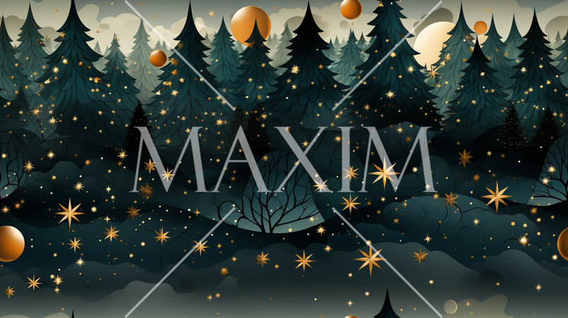 クリスマスツリーの連続パターン