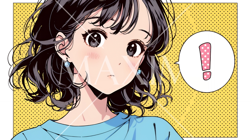 ビックリマークのある場面