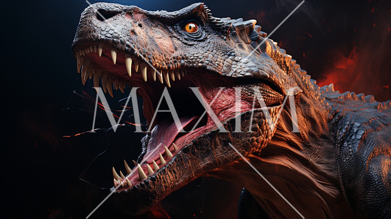 肉食恐竜の頭部イラスト