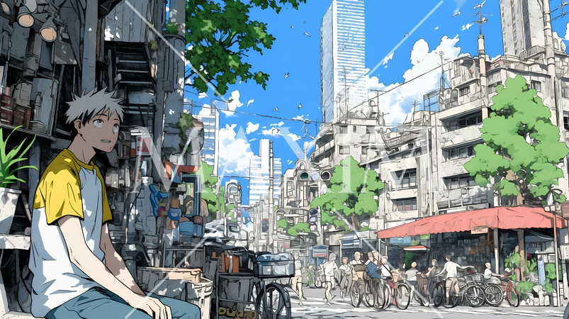 昭和のかおりが漂う町並み