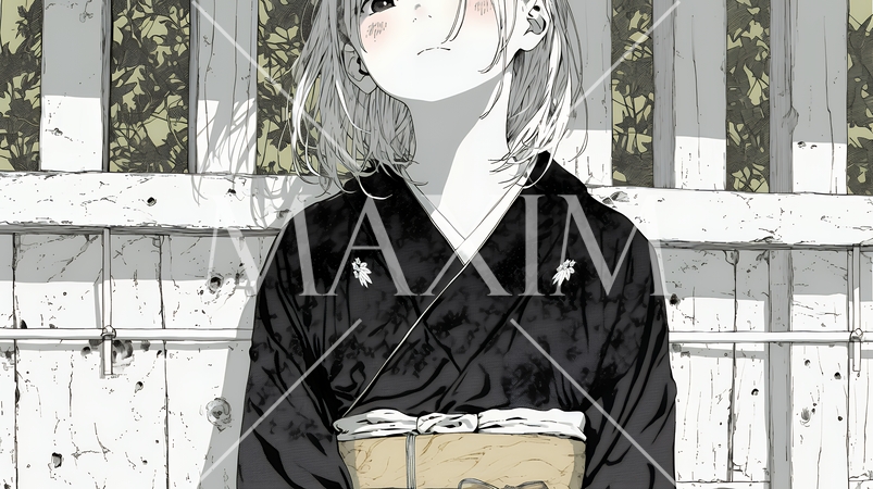 葬儀で黒紋付を着た女性