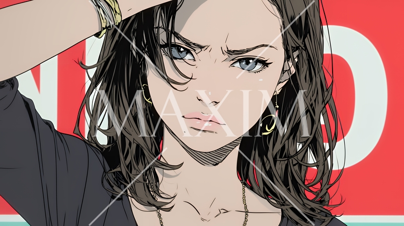 Noという表現を思いっきり顔に表しているる女性