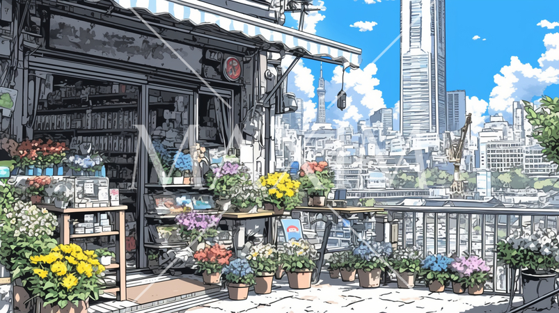 都市に残る昔ながらの小売店