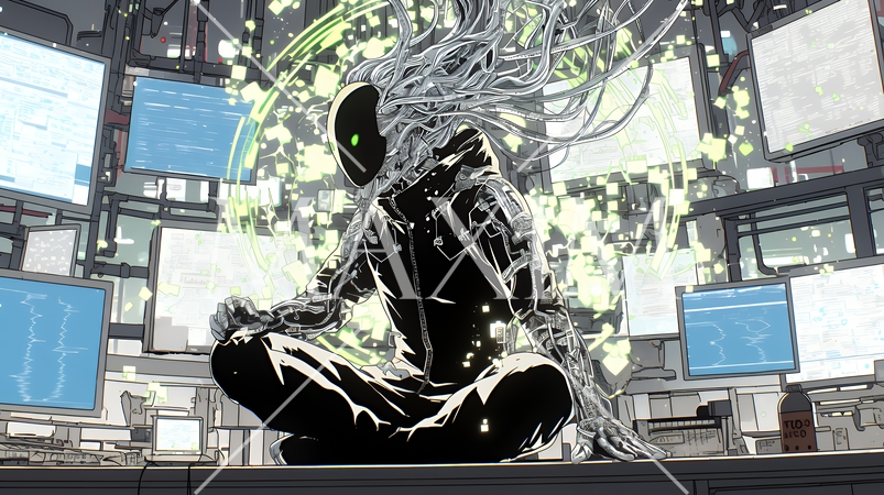 ビッグデータとAI：データ解析による洞察とデータセンターの役割のイメージ