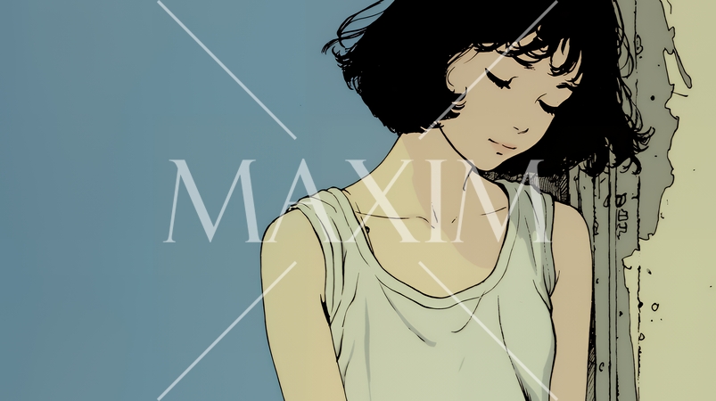 タンクトップを着た健康的な若い女性