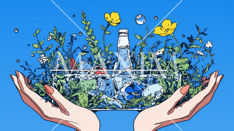 ESG経営とサステナビリティのビジネスコンセプト｜環境・社会・ガバナンスを表す企業向けイラスト