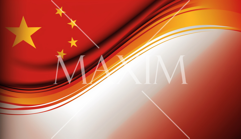 中国の国旗をモチーフにした背景