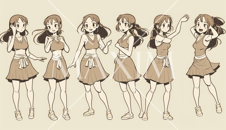 一人でダンスの練習をしている女の子