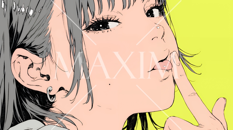 あっかんべー：舌を出して思いっきり相手を馬鹿にしている様子