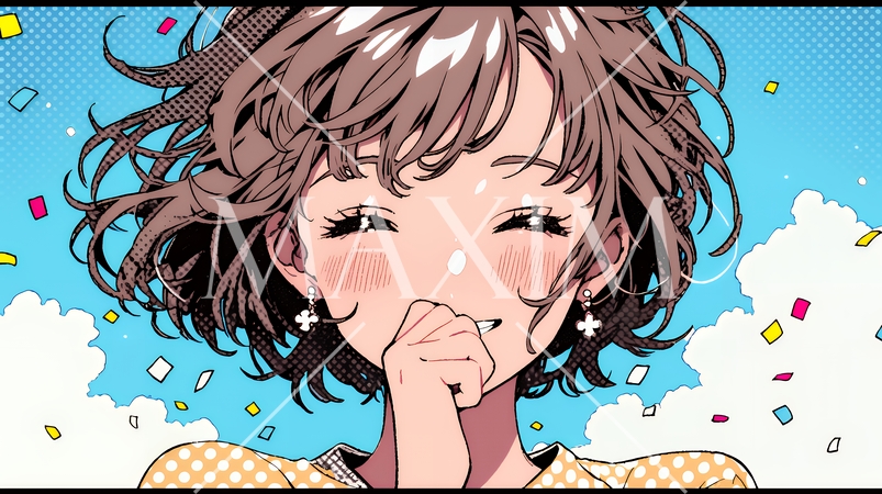 嬉しくて目を開けることができません