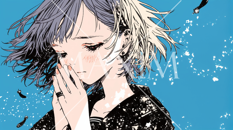 セーラー服で葬儀に参列している女子高生