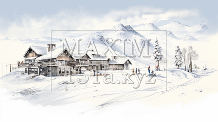 スキー場（イラストID:798975-19587）