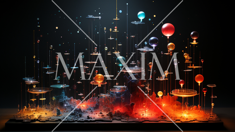 多元宇宙をテーマにした抽象的背景