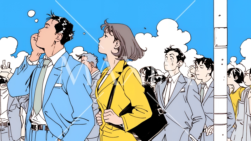 苦悩しているビジネスパーソン