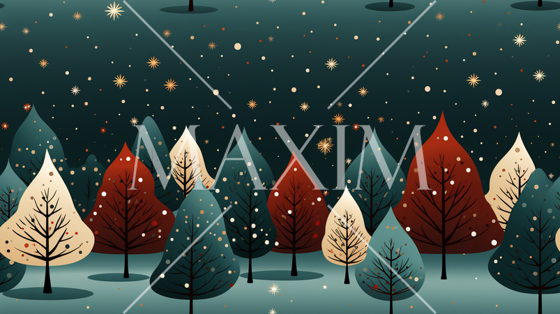 クリスマスツリーの連続パターン