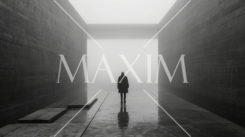 「永遠：eternity」をテーマにしたミニマリズムなイメージ