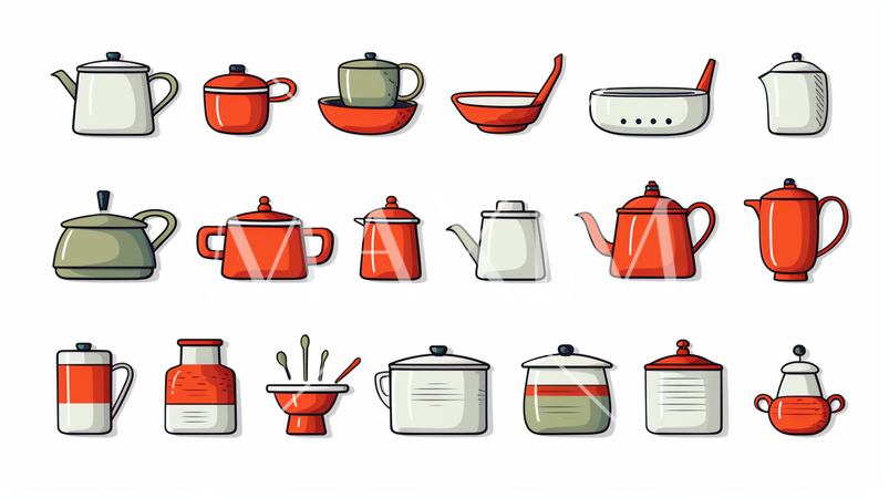 テーブルウェアのアイコンのリファレンスシート