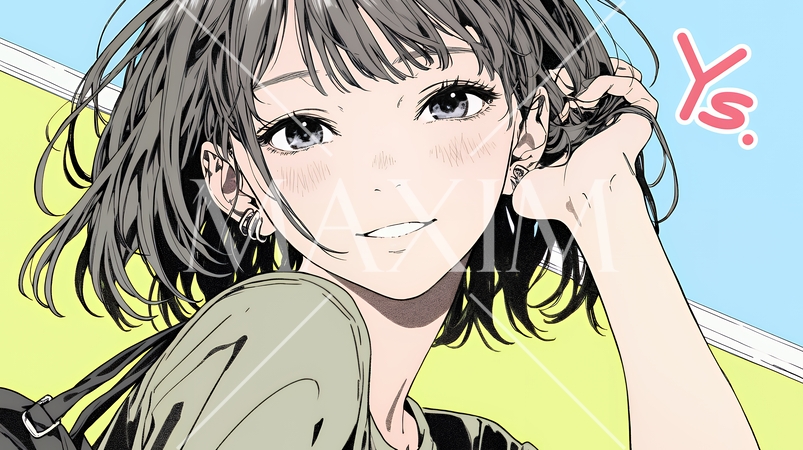 満面の笑みでYesと言っている若い女性