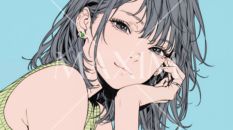 悪巧みをしている女性