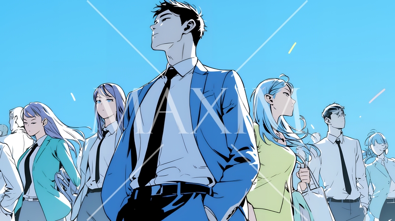 仕事で対立しているビジネスパーソン