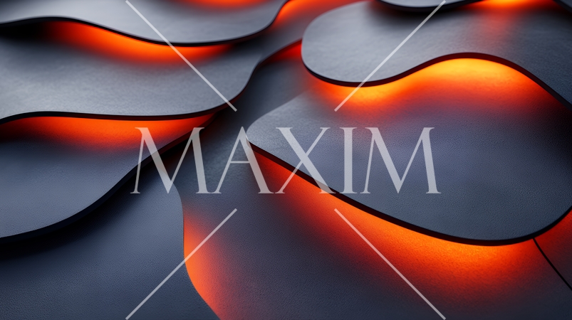 抽象的な背景素材、カラフルな曲線のイメージ