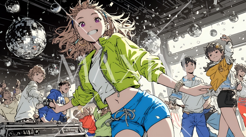 クラブで踊っている若者たち